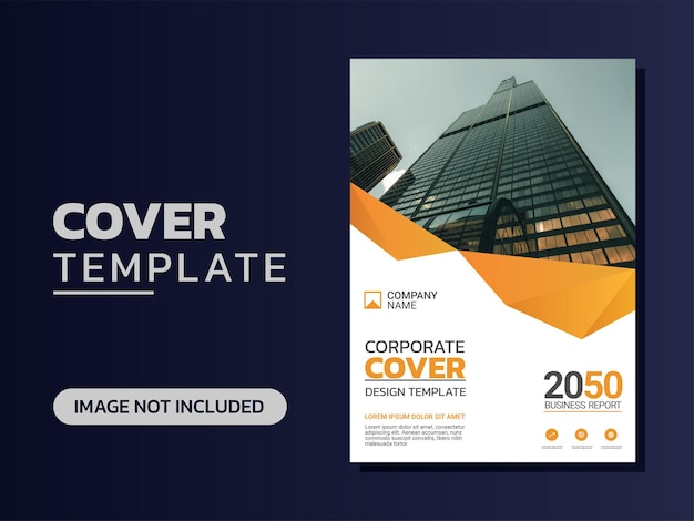 Plantilla de portada de libro corporativo profesional