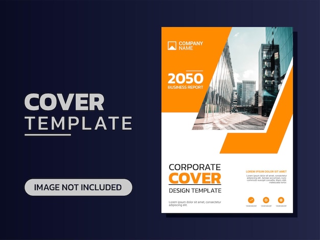 Plantilla de portada de libro corporativo profesional