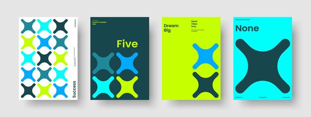 Plantilla de portada de libro creativa Abstracto Diseño de cartel Diseño aislado de folleto Diseño de volante Fondo