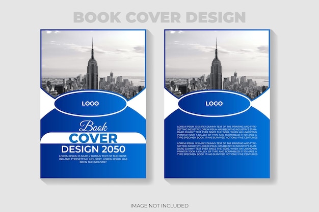 plantilla de portada de libro impreso de negocio de marketing vectorial