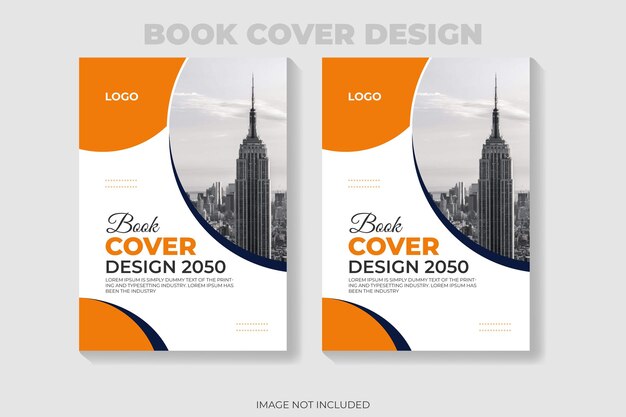 plantilla de portada de libro impreso de negocio de marketing vectorial