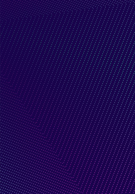 Plantilla de portada mínima. Diseño de folleto moderno. Gradientes de semitono vibrantes de neón sobre fondo azul oscuro. Diseño de portada abstracta de moda extraordinaria.
