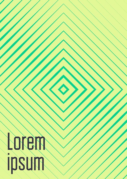Plantilla de portada minimalista con gradientes