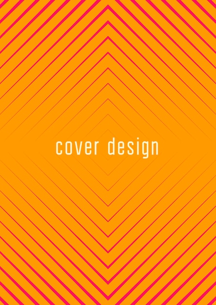 Plantilla de portada minimalista con gradientes