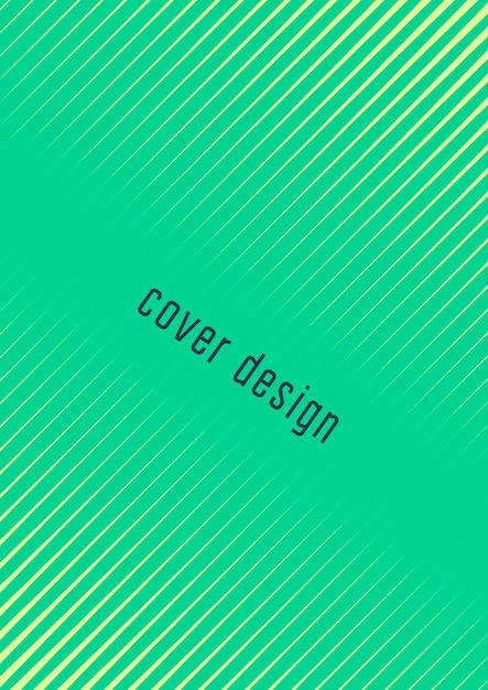 Plantilla de portada minimalista con gradientes