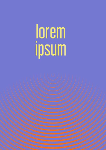 Plantilla de portada minimalista con gradientes