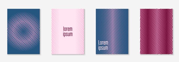 Plantilla de portada minimalista con gradientes