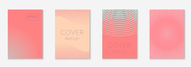 Plantilla de portada minimalista con gradientes