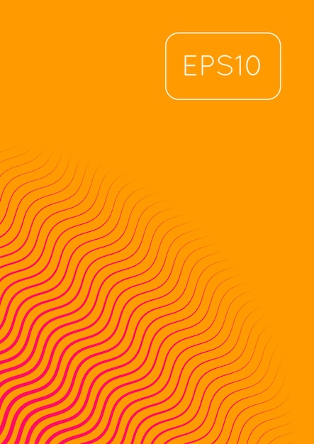 Plantilla de portada minimalista con gradientes