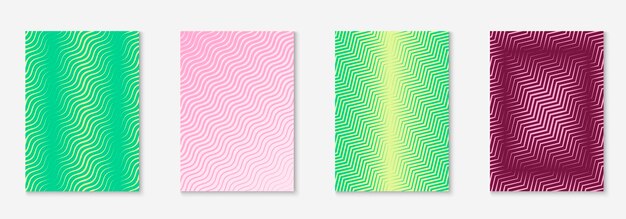 Plantilla de portada minimalista con gradientes