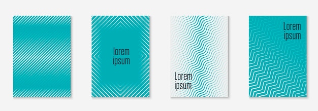 Plantilla de portada minimalista con gradientes