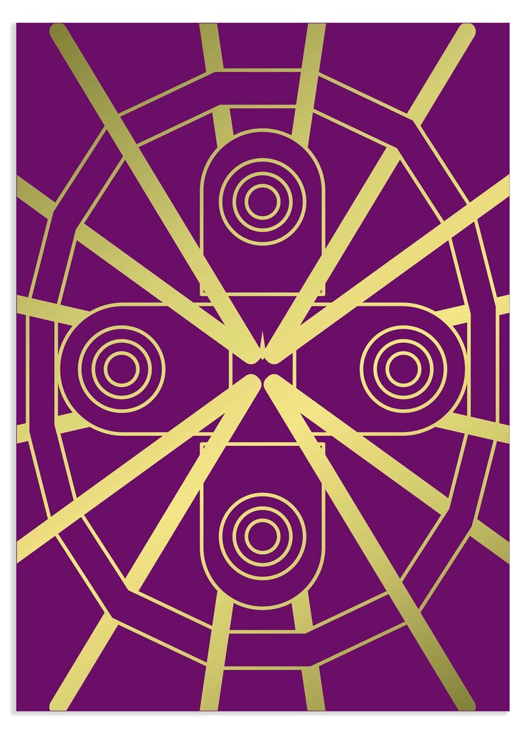 Vector plantilla de portada de patrón geométrico de lujo