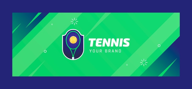 Vector plantilla de portada de redes sociales de deporte y actividad de tenis