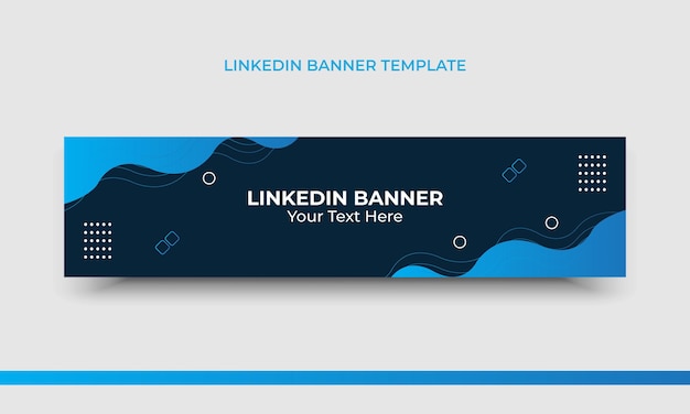 Plantilla de portada web y banner de LinkedIn
