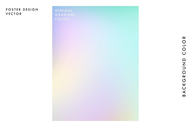 Plantilla de póster de color degradado