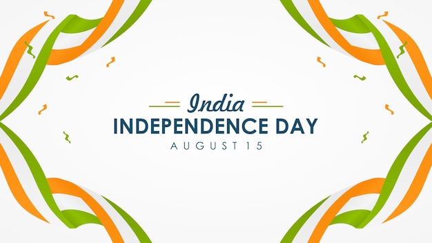 Plantilla de póster del día de la independencia de la india