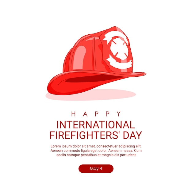 Plantilla de póster del día internacional de los bomberos