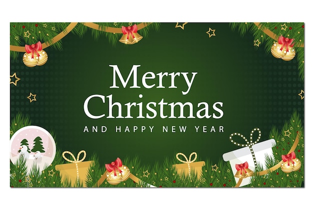 plantilla de póster vertical EPS para Navidad y Año Nuevo
