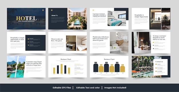 Plantilla de powerpoint - hotel y resort