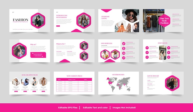 Plantilla de PowerPoint de moda