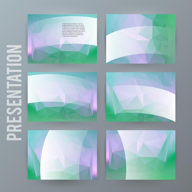 Plantilla de precentación de powerpoint de elemento de diseño banner horizontal background03