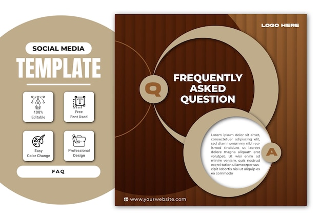 plantilla de preguntas frecuentes para instagram