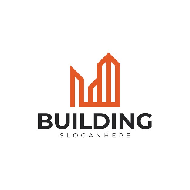 plantilla premium de logotipo de construcción vectorial