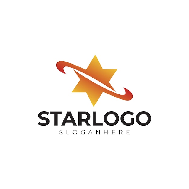 plantilla premium del logotipo de la estrella vectorial