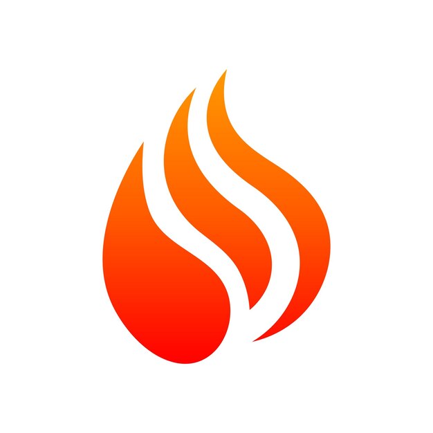 plantilla premium del logotipo de fuego vectorial