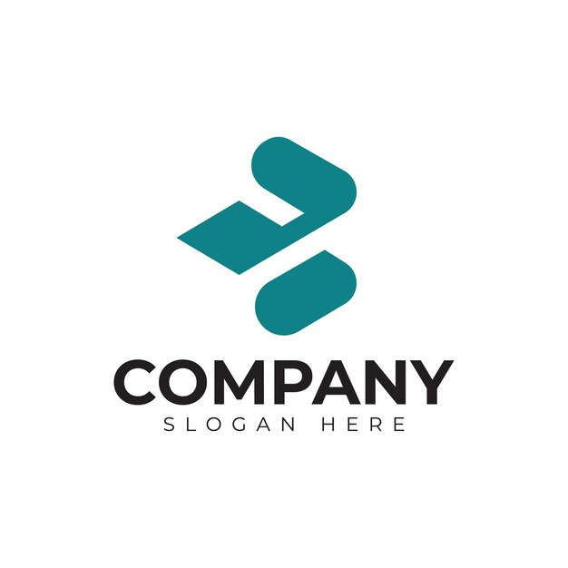 plantilla premium del logotipo de la letra vector b