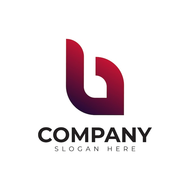 plantilla premium del logotipo de la letra vector b