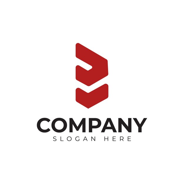 plantilla premium del logotipo de la letra vector b