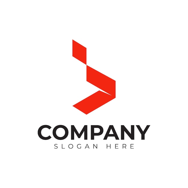 plantilla premium del logotipo de la letra vector b