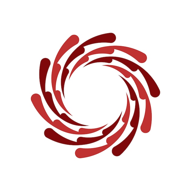 plantilla premium del logotipo del vórtice vectorial