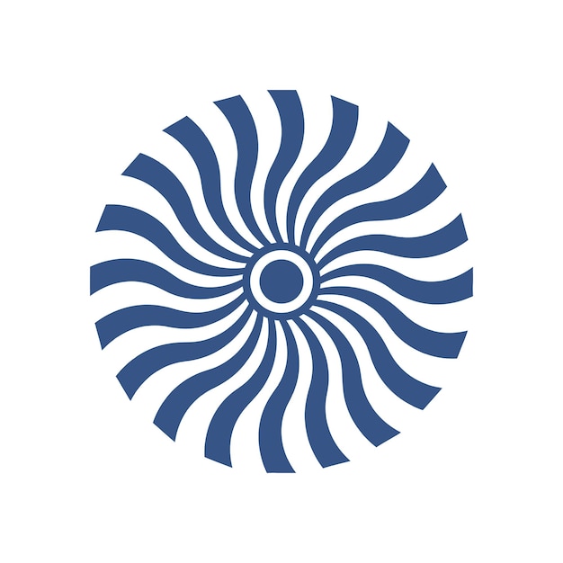 plantilla premium del logotipo del vórtice vectorial