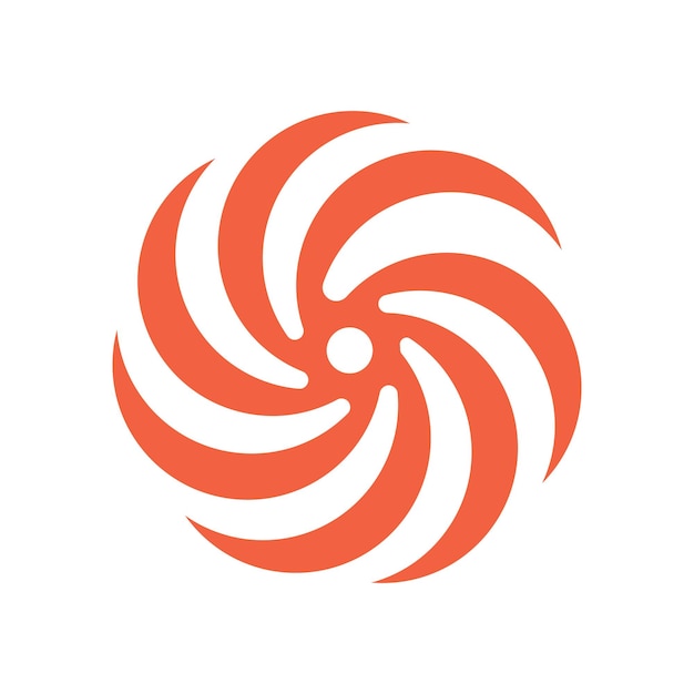 plantilla premium del logotipo del vórtice vectorial