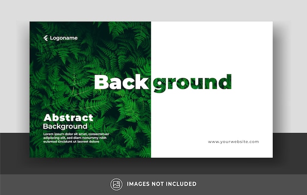 Plantilla de presentación creativa Diseño para portada de banner, diapositiva de póster web y PowerPoint