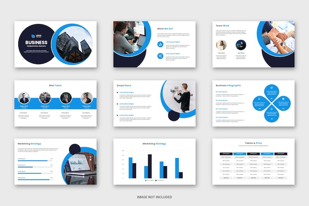 Plantilla de presentación de diapositivas de PowerPoint de negocios mínimos