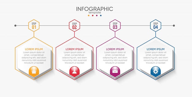 Plantilla de presentación empresarial infografía