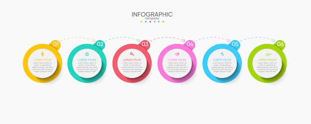 Plantilla de presentación empresarial infografía