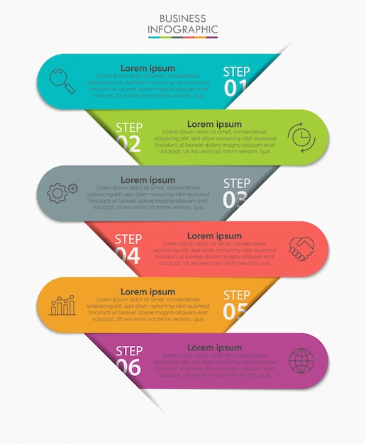 Plantilla de presentación empresarial infografía