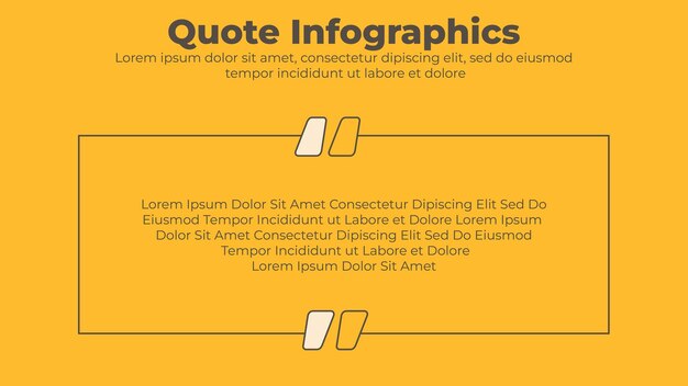 Plantilla de presentación de infografía de cotización