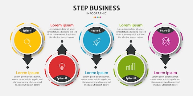 Plantilla de presentación de infografía