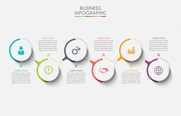 Plantilla de presentación de negocios infografía
