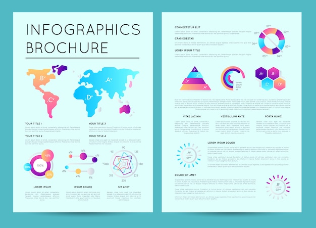 Plantilla de presentación de negocios con infografías