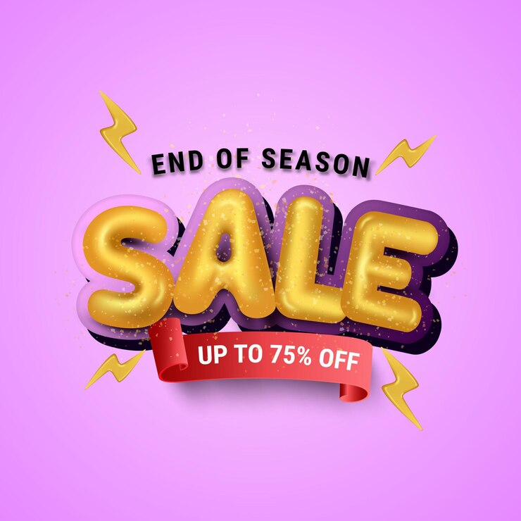 Plantilla de promoción de banner de venta de fin de temporada