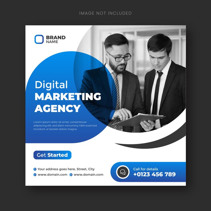 Plantilla de publicación de agencia de marketing digital y redes sociales corporativas