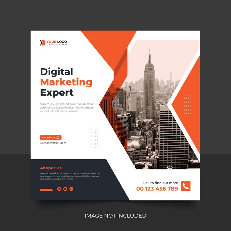 Plantilla de publicación de agencia de marketing digital y redes sociales corporativas