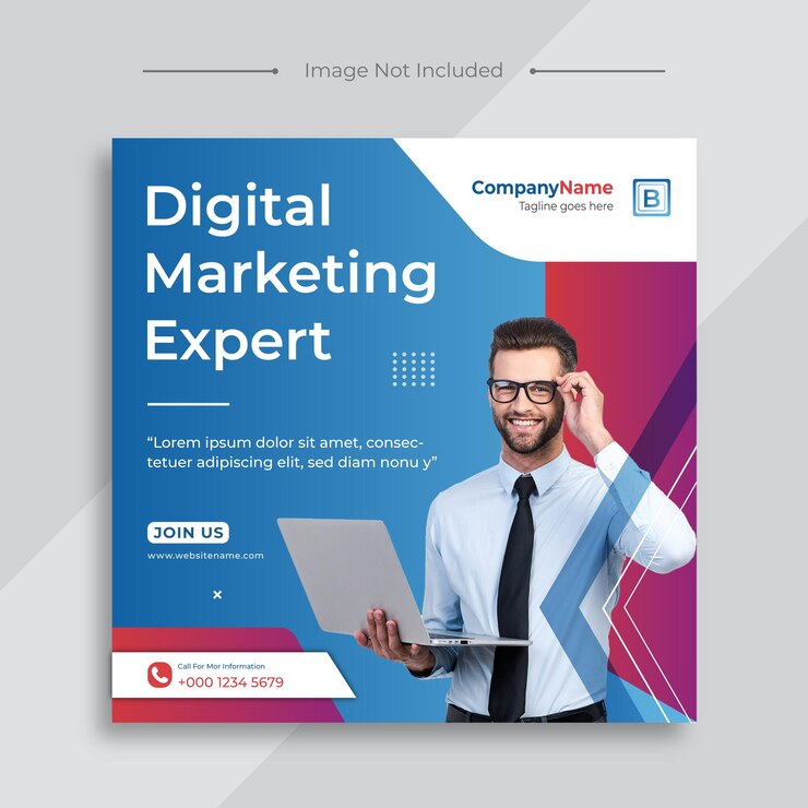 plantilla de publicación de agencias de marketing digital y redes sociales corporativas