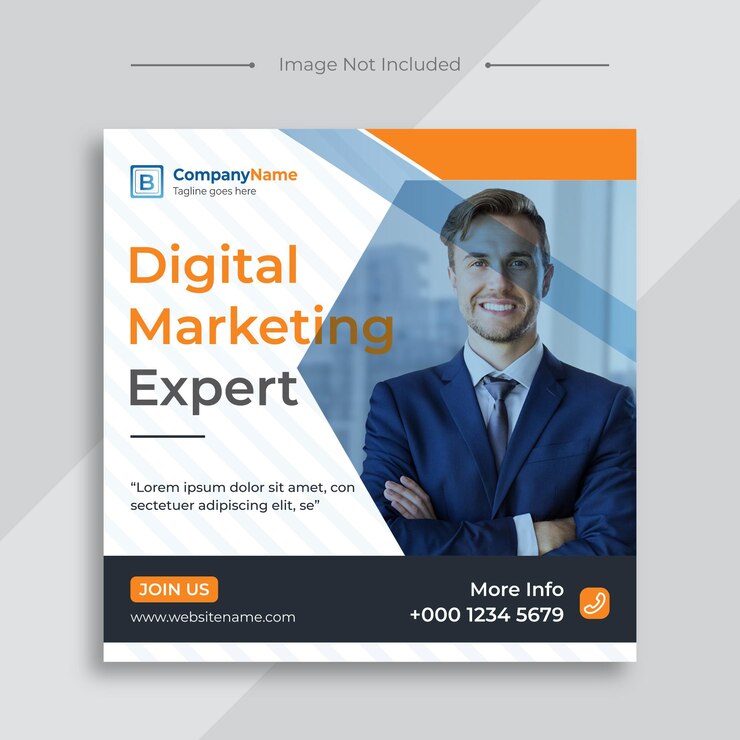plantilla de publicación de agencias de marketing digital y redes sociales corporativas